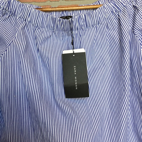 Zara Woman womens NWT off shoulder top sz 5 (QQ49) - Picture 3 of 8